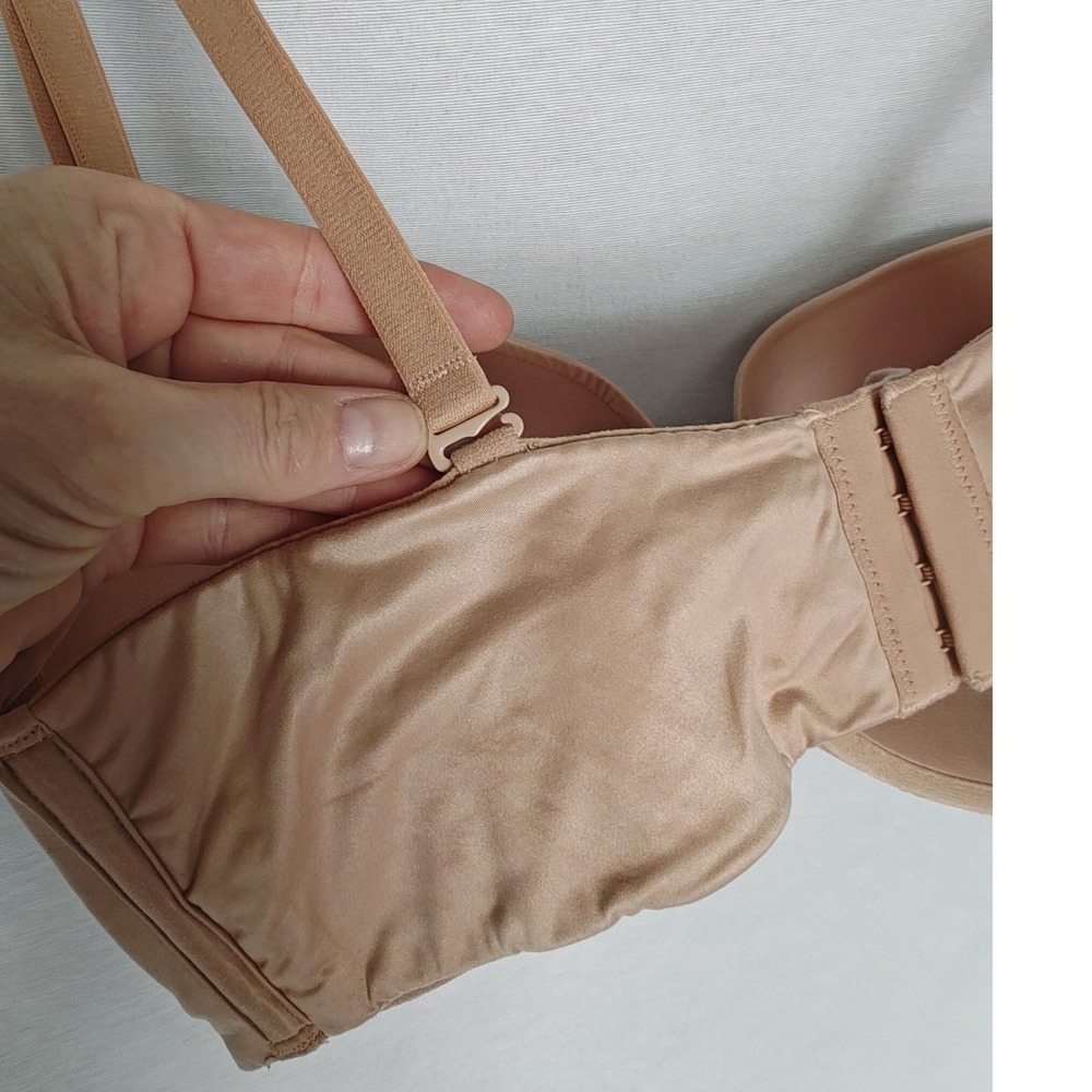 Victoria's Secret Strapless Bra 36DDD Body By Victoria Lined Multiway Nude Tan - Picture 5 of 6